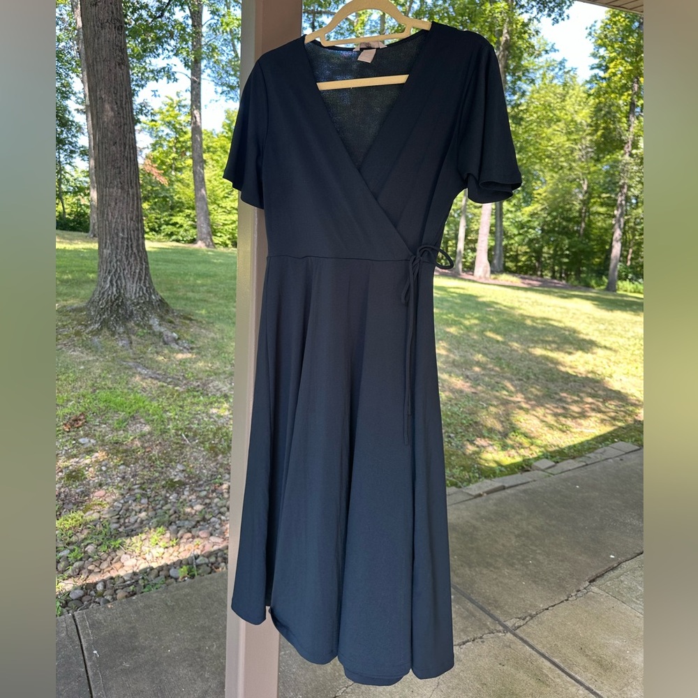 H&M Navy Wrap Dress